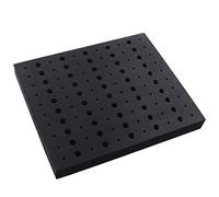 Vassoio portaoggetti per punta del router, vassoio portaoggetti per punta del router Organizzatore del supporto per fresatura in schiuma da 110 fori 325mmx275mmx35mm
