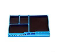Vassoio portaoggetti portatile per componenti magnetici, costruito con lega di alluminio dura per contenere viti, dadi e piccoli hardware in modo efficiente mentre si lavora su veicoli Rc, auto, aerei