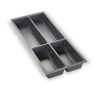 Vassoio Portaposate Grigio Argentato Cassetto di 30 cm ad Esempio Nobilia a Partire da 2013 (473,5 x 194 mm) Vassoio per Posate ORGA-BOX III