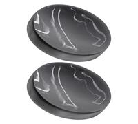 Vassoio portasapone da bagno con motivo in marmo da 2 pezzi