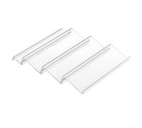 Vassoio portaspezie in acrilico, espandibile, organizer per cassetti da cucina, 4 ripiani, trasparente, per mandrie, vitamine e cosmetici (set da 4 pezzi)