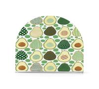 Vassoio portatovaglioli in acrilico verde a pois avocado per esterni, sala da pranzo, autoportante, moderno, decorazione per la casa per bagno, ristorante