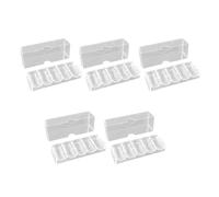 Vassoio professionale per chip da 5 pezzi | Display acrilico portatile per un uso sicuro durante i viaggi. Vassoio professionale in acrilico con