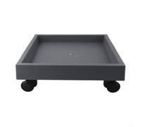Vassoio quadrato con ruote, base mobile per piante in vaso pesanti, supporto per vasi da giardino all'aperto, nessun montaggio richiesto, resistente alle intemperie (interno 27 cm)