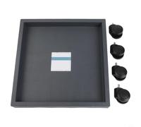 Vassoio quadrato con ruote, base mobile per piante in vaso pesanti, supporto per vasi da giardino all'aperto, nessun montaggio richiesto, resistente alle intemperie (interno 32,5 cm)