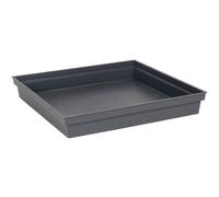 Vassoio Quadrato EDA Toscane 40x40x5.9cm Plastica Grigio Antracite Anti-UV