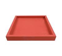 Vassoio quadrato per piante in argilla e piattino per acqua, base versatile per uso interno/esterno, per tutte le piante d'appartamento, vassoio per decorazione del soggiorno.