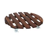 Vassoio resistente alla putrefazione con ruote di rotazione a 360 gradi per piattaforma di stoccaggio da giardino all'aperto Mobilità resistente per esterni Garden Plant Movers con antiruggine