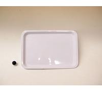 Vassoio rettang.melamina bianca 40x20cm ref.2788 ibc