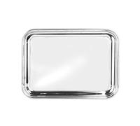 Vassoio Rettangolare Bar Inox 36x26 Grigio Pinti Inox