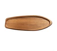 Vassoio rettangolare in legno adatto per servire caffè, tè, dessert e snack, caratterizzato da una struttura robusta e un design semplice per un uso pratico e una pulizia (TP07 (grande))