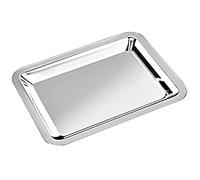 Vassoio rettangolare in silver plated stile Cardinale cod.EL003 cm 15,8x13x2,1h by Varotto & Co.