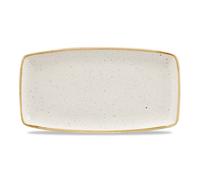 Vassoio Rettangolare Stonecast Bianco in Ceramica 35x18,5 cm - Churchill