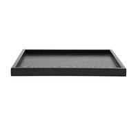 Raguso Vassoio Rettangolare Vassoio da tè in Legno massello Nero Spuntino da caffè Pasti Vassoio da Portata Multiuso per Bar Ristorante Hotel Home Shop 4 Formati Disponibili(30 * 24cm)