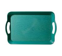 vassoio rettangolare - vassoio di servizio 37 x 24 x 3 cm, pannello PP, maniglia con texture antiscivolo | vassoio di servizio ideale per il tavolino da caffè barbecue divertente, buffet