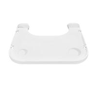 Vassoio Rimovibile For Sedia A Rotelle Con Portabicchieri, Vassoio Portatile Con 4 Ganci, Adatto For L'assistenza Agli Anziani(White)