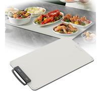 Vassoio riscaldante elettrico portatile pieghevole, piastra elettrica controllata da 40° a 100° per riscaldamento rapido, piastra riscaldante intelligente per alimenti 24x15