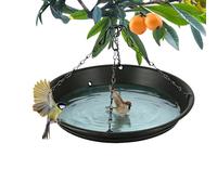 Vassoio rotondo con piattaforma per l'alimentazione degli selvatici - Design Costruzione in ferro PP, robusta catena per mangiatoia per | Ramo di un albero del portico che alime