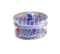 Vassoio rotondo del cubo del contenitore del ghiaccio di singolo/doppio strato con il coperchio facile da demolire il cubo che fa le muffe della scatola del ghiaccio di grande