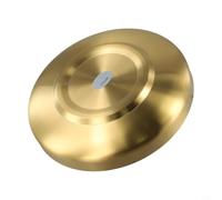 Vassoio rotondo in acciaio inossidabile dorato con isolamento a doppio strato e base antiscivolo, per servire dessert, frutta e snack (17 cm)