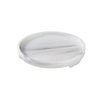 Vassoio rotondo in resina con motivo marmo, contenitore for cosmetici da bagno(1PCS STYLE A)
