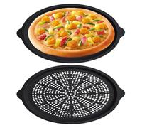 Vassoio rotondo per pizza - Non bastone - Lavastoviglie Safe Pan | Non Stick Backware Deep Dish | Pan per pizza per forno | Padella per forno | Sicurezza lavastoviglie Forniture per forno