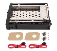 Vassoio SATA interno SSD HDD da 2,5 pollici Meno hot swap Gabbia rack mobile per doppio supporto HDD SSD da 2,5 pollici SATA I II III 6Gbps Vassoio HDD Blocco tasti per computer