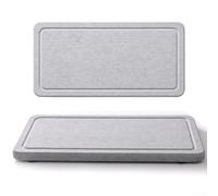 Vassoio scolapiatti da cucina in diatomite per assorbire l'acqua da tazze, piatti e utensili dopo il lavaggio (C-30 x 10 cm)