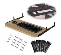 Vassoio scorrevole per tastiera e mouse con ripiano per cassetto, 700 x 270 mm, supporto da scrivania per risparmiare spazio e migliorare l'ergonomia
