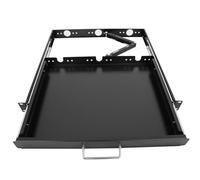 Vassoio scorrevole per tastiera per server, montaggio su rack 1U da 19", vassoio scorrevole per tastiera, profondità 45,1 cm, profondità dopo l'estensione, 67,9 cm, con gestione cavi per armadi rack