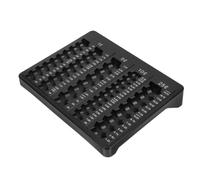 Vassoio Separatore di Monete per Cassa, 5 Scomparti, Nero | Plastica Liscia, Guide Visive per Tagli, per Monete Sciolte e Nichelini, Bancone e Banche