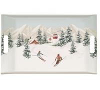 Vassoio Servitore CHALET Cabina Invernale Rettangolare 47x31cm Melamin Easy Life