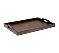 Vassoio Servizio In Camera Cm 47X71 Legno Noce Scuro