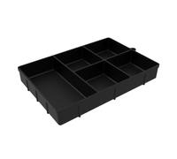 Vassoio Snack Portatile, Riutilizzabile Antiscivolo, 35,5 X 23 X 5 Cm, Scatola In Silicone A 5 Scomparti, Vassoio Snack Organizer Da Portata, Comoda Condivisione, Per Biscotti, Cioccolata, Pa