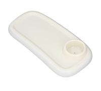 Vassoio Snack Universale per Passeggino per la Vita Quotidiana, Vassoio Porta Snack Portatile Staccabile in ABS con Portabicchieri, Accessori per Passeggino con Clip (WHITE)
