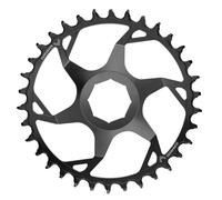 Sram T-type E-bike Brose Direct Mount Chainring Argento 34t Black / Steel