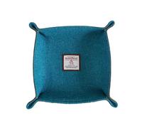 Vassoio svuotatasche Harris Tweed e lana - Organizzatore da scrivania realizzato a mano con chiusure in ottone, spazio di archiviazione versatile per chiavi, monete, gioielli e altro