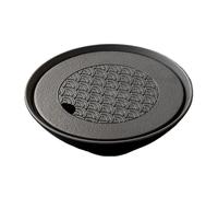 Vassoio tè in Ceramica Giapponese, Vassoio ammollo del Set tè, Vassoio scolapiatti Tavolo, con Design la conservazione dell'Acqua, for Ufficio, Amanti del tè e Decorazione della Sala tè(Black)