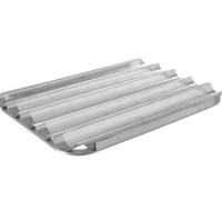 Vassoio Teglia per baguettes, HENDI, 600x400mm Forato. Per 5 baguettes.