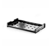 Vassoio trasparente infrangibile ed impilabile con fori circolari Ø 28 mm per uso contract in Tritan 53x32.5xh7.5 cm colore Nero nero