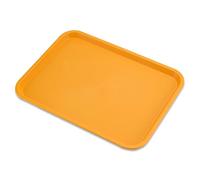 Vassoio, vassoio ristorante fast food caffetteria, con superficie strutturata antiscivolo, 16.5 "x 12.3" (41.5-30.5CM) (Arancione)