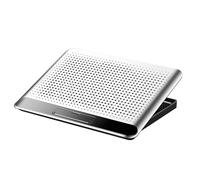 Vassoio ventilato per computer portatile - Stazione di sollevamento regolabile - Cuscino rinfrescante in alluminio per PC, per ufficio tastiera telefono tablet casa luogo