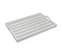 Vassoio Versa Grigio Legno MDF 30 x 5 x 45 cm Righe