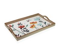 Vassoio Versa Selene Legno MDF 30 x 5 x 45 cm Fiori