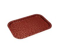 Vassoio Versa Serpentine Rosso Metallo 32 x 1,5 x 34 cm