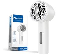 VASSON Rasoio per tessuti, rimozione pelucchi elettrico, ricaricabile, rasoio, maglione, rasoi per rimuovere il pilling, sfuzzatore per maglioni, depillers per vestiti, mobili (bianco avorio)