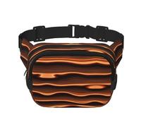 Vast Desert Marsupio quadrato a doppio strato con cinghia regolabile per attività all'aperto, nero, taglia unica, Nero , Taglia unica