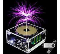 Vastarry Tesla Coil Desktop toyl 10cm Musica Tesla Coil Kit Solid State Tesla Coil Lightning Maker Interessante SSTC Science Experiment Tool Supporto Trasmissione di potenza wireless