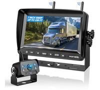 VASTEND Telecamera Posteriore Senza Fili per Auto, 7 Pollici Monitor con 1080P Impermeabile IP69, Segnali Digitali Stabili, Grandangolare 170°, per Camper, Camion, Roulotte