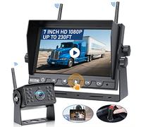 VASTEND V01 Telecamera per la Retromarcia Senza Fili HD 1080P 7'' Monitor e IP69 Telecamera per Retromarcia Impermeabile Segnali Digitali Stabili, Grandangolare 150° per Furgoni, Auto, Camion, Camper